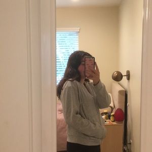 Grey Zip Up Hoodie
